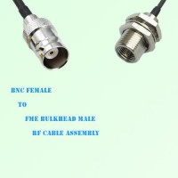 BNC Female to FME Bulkhead Male RF Cable Assembly
