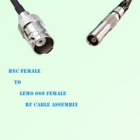 BNC Female to Lemo FFA 00S Female RF Cable Assembly