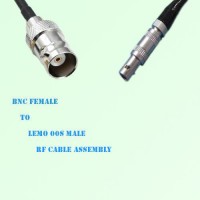 BNC Female to Lemo FFA 00S Male RF Cable Assembly