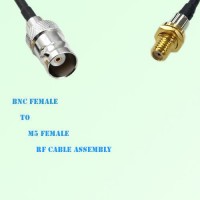 BNC Female to Microdot 10-32 M5 Female RF Cable Assembly