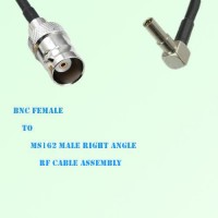 BNC Female to MS162 Male Right Angle RF Cable Assembly