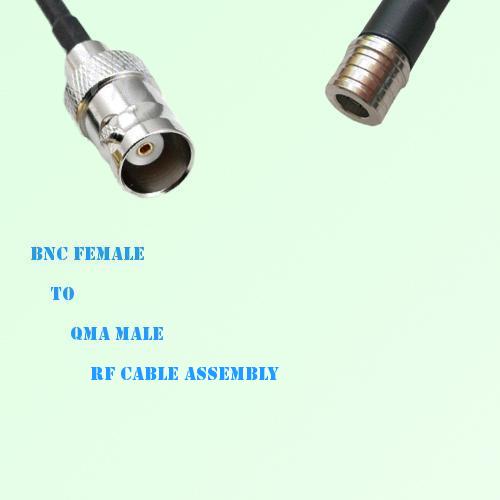 BNC Female to QMA Male RF Cable Assembly