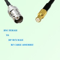 BNC Female to RP MCX Male RF Cable Assembly