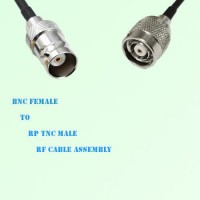 BNC Female to RP TNC Male RF Cable Assembly