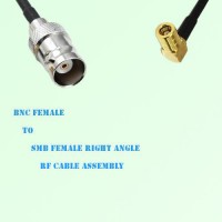 BNC Female to SMB Female Right Angle RF Cable Assembly