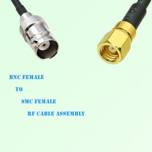BNC Female to SMC Female RF Cable Assembly