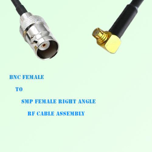 BNC Female to SMP Female Right Angle RF Cable Assembly