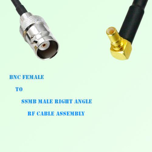BNC Female to SSMB Male Right Angle RF Cable Assembly BNC Female to SSMB Male Right Angle RF Cable Assembly