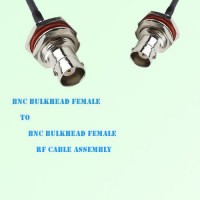 BNC Bulkhead Female to BNC Bulkhead Female RF Cable Assembly