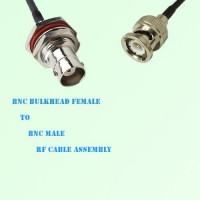 BNC Bulkhead Female to BNC Male RF Cable Assembly