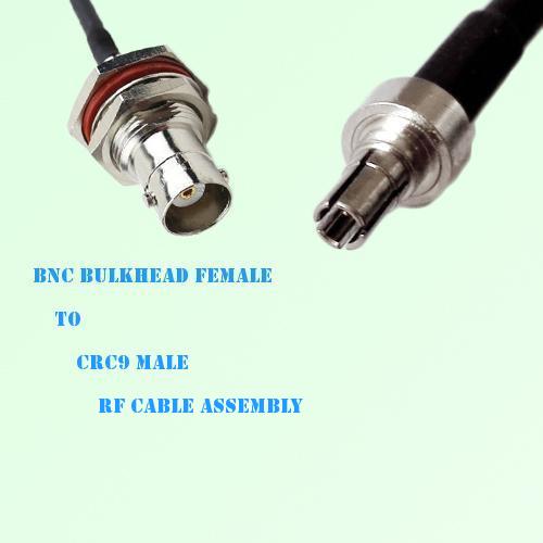 BNC Bulkhead Female to CRC9 Male RF Cable Assembly