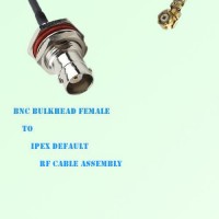 BNC Bulkhead Female to IPEX RF Cable Assembly
