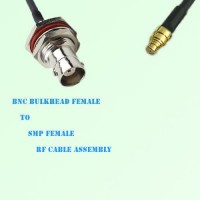 BNC Bulkhead Female to SMP Female RF Cable Assembly