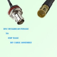 BNC Bulkhead Female to SMP Male RF Cable Assembly