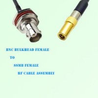 BNC Bulkhead Female to SSMB Female RF Cable Assembly