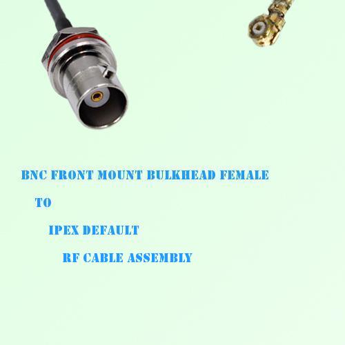 BNC Front Mount Bulkhead Female to IPEX RF Cable Assembly