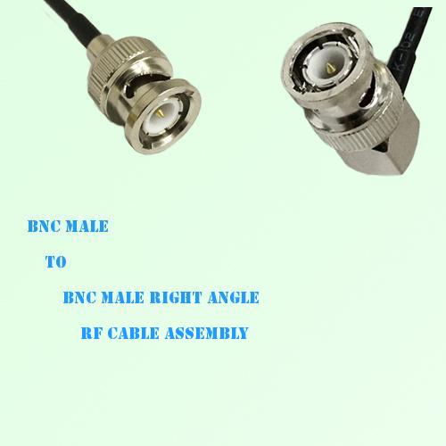 BNC Male to BNC Male Right Angle RF Cable Assembly
