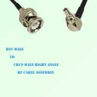 BNC Male to CRC9 Male Right Angle RF Cable Assembly