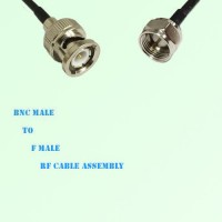 BNC Male to F Male RF Cable Assembly