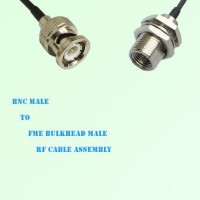 BNC Male to FME Bulkhead Male RF Cable Assembly