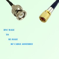 BNC Male to Microdot 10-32 M5 Male RF Cable Assembly