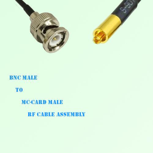 BNC Male to MC-Card Male RF Cable Assembly