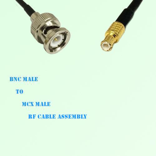 BNC Male to MCX Male RF Cable Assembly
