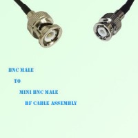 BNC Male to Mini BNC Male RF Cable Assembly