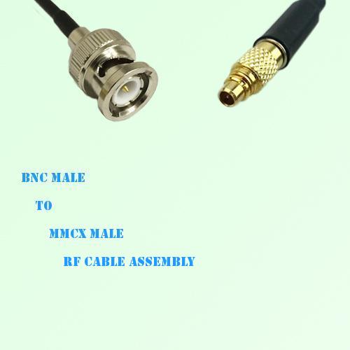 BNC Male to MMCX Male RF Cable Assembly