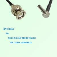 BNC Male to MS162 Male Right Angle RF Cable Assembly