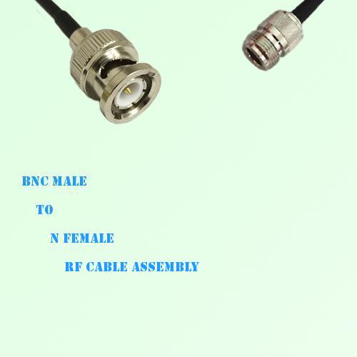 BNC Male to N Female RF Cable Assembly