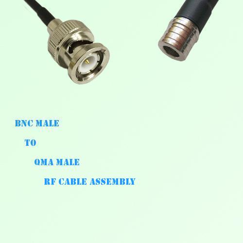 BNC Male to QMA Male RF Cable Assembly