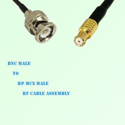 BNC Male to RP MCX Male RF Cable Assembly