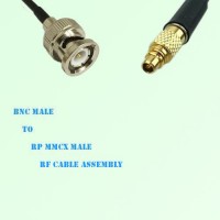 BNC Male to RP MMCX Male RF Cable Assembly
