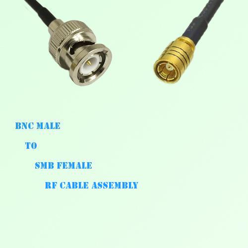 BNC Male to SMB Female RF Cable Assembly