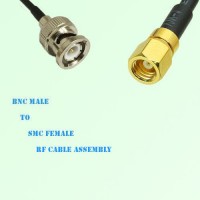 BNC Male to SMC Female RF Cable Assembly