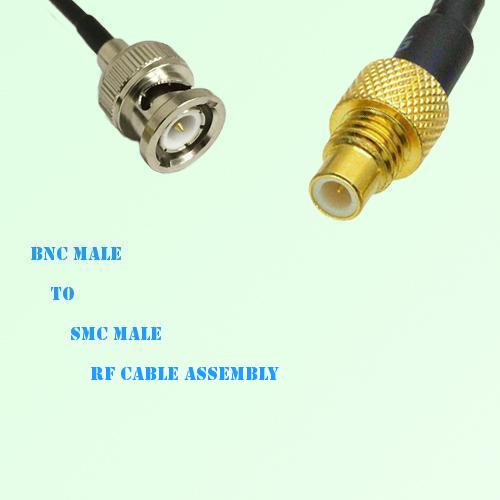 BNC Male to SMC Male RF Cable Assembly