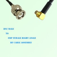 BNC Male to SMP Female Right Angle RF Cable Assembly