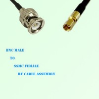 BNC Male to SSMC Female RF Cable Assembly