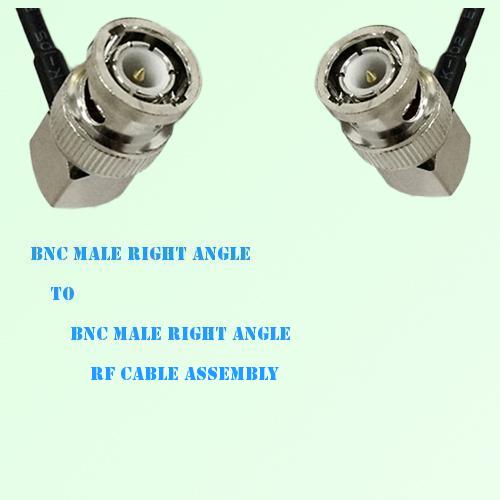 BNC Male Right Angle to BNC Male Right Angle RF Cable Assembly