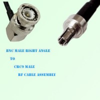 BNC Male Right Angle to CRC9 Male RF Cable Assembly