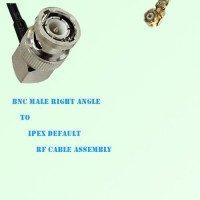 BNC Male Right Angle to IPEX RF Cable Assembly
