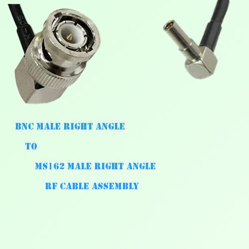 BNC Male Right Angle to MS162 Male Right Angle RF Cable Assembly BNC Male Right Angle to MS162 Male Right Angle RF Cable Assembly