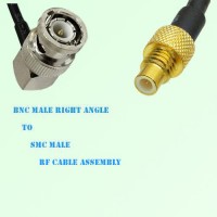 BNC Male Right Angle to SMC Male RF Cable Assembly