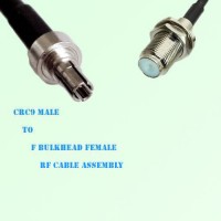 CRC9 Male to F Bulkhead Female RF Cable Assembly