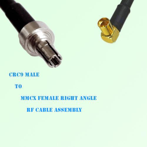 CRC9 Male to MMCX Female Right Angle RF Cable Assembly