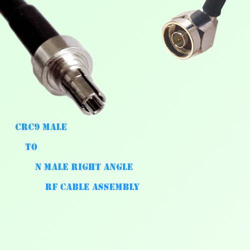 CRC9 Male to N Male Right Angle RF Cable Assembly