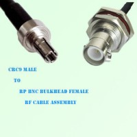 CRC9 Male to RP BNC Bulkhead Female RF Cable Assembly