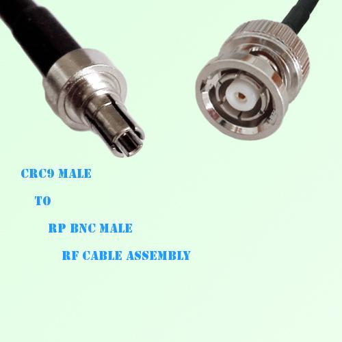 CRC9 Male to RP BNC Male RF Cable Assembly