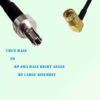 CRC9 Male to RP SMA Male Right Angle RF Cable Assembly CRC9 Male to RP SMA Male Right Angle RF Cable Assembly